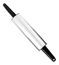 Rolo De Massa Inox Com Pegador Plast 38cm Rolo De Massa Inox Com Pegador Plast 38cm