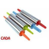 Rolo De Massa Inox Com Pegador Plast 38cm - LosTemperados