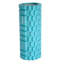 Rolo de Massagem Liberação Miofascial Athletic Azul Foam Roller 33cm para Pilates Yoga e Recuperação Muscular