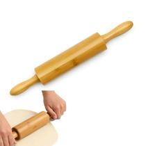 Rolo de Massas em Bambu Madeira Pau de Macarrão 47x5 cm FRG5113 Rolo de Massas em Bambu Madeira Pau de Macarrão 47x5 cm FRG5113