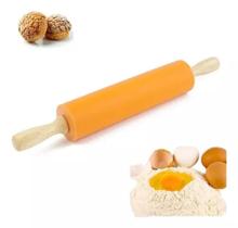 Rolo De Massas Profissional Multiuso 47Cm Silicone E Madeira - 123 Util