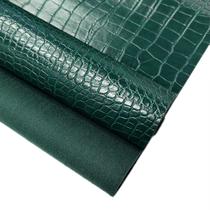 Rolo de material sintético Brilhante com Textura de Crocodilo 30x135 cm Escuro Rolo de material sintético Brilhante com Textura de Crocodilo 30x135 cm Escuro