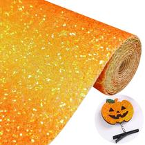 Rolo de material sintético Greatdiy, gradiente amarelo-laranja, 30x130cm