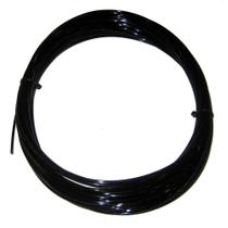 Rolo de monofilamento marítimo Halyard Line Rupp de 400 libras preto de 100 m