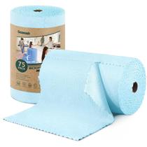 Rolo de pano de limpeza de microfibra SOOWASH 75, pacote 30x30cm, azul Rolo de pano de limpeza de microfibra SOOWASH 75, pacote 30x30cm, azul
