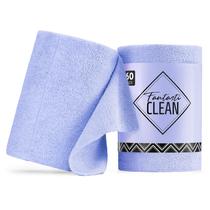 Rolo de pano de limpeza Fantasticlean Microfiber, pacote com 60, 20x20cm Rolo de pano de limpeza Fantasticlean Microfiber, pacote com 60, 20x20cm