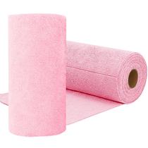 Rolo de pano de limpeza Niurewan Microfiber, pacote com 75 unidades, rosa Rolo de pano de limpeza Niurewan Microfiber, pacote com 75 unidades, rosa