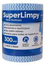 Rolo de pano multi-uso 40cmx20cm 300un superlimpy