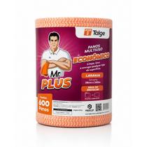 Rolo de Pano Multiuso 28cm x 240m 600 Panos Laranja Mr Plus