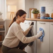 Rolo de Pano Multiuso Lavanderia 100 Folhas Algodão Superabsorvente Limpeza Rápida e Eficiente