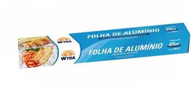 Rolo De Papel Alumínio 45cm X 65m Forno Freezer Com Serrilha - WYDA