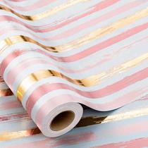 Rolo de papel de embrulho MAYPLUSS Girl Pink 43cm x 10m Rolo de papel de embrulho MAYPLUSS Girl Pink 43cm x 10m