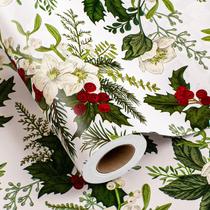 Rolo de papel de embrulho Merture Christmas 43cm x 10m Vintage Rolo de papel de embrulho Merture Christmas 43cm x 10m Vintage