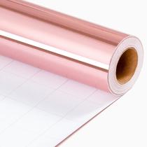 Rolo de papel de embrulho Merture Pink 30cm x 10m Metálico com grade