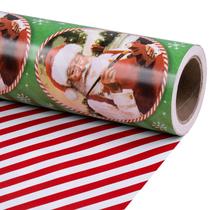 Rolo de papel de embrulho RUSPEPA 43cm x 10m Vintage Santa