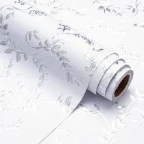 Rolo de papel de embrulho WRAPAHOLIC 3D Kraft Wedding Silver/White