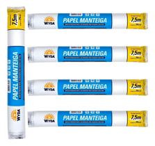 Rolo De Papel Manteiga 7,5mx29cm Wyda Assar E Preparar Cozinha Kit Com 5 Unidades Rolo De Papel Manteiga 7,5mx29cm Wyda Assar E Preparar Cozinha Kit Com 5 Unidades