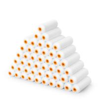 Rolo de pintura de espuma Voomey de 10 cm com esponja de alta densidade, pacote com 48