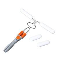 Rolo de pintura dobrável duplo 2 em 1 com 4 espumas para parede e móveis Rolo de pintura dobrável duplo 2 em 1 com 4 espumas para parede e móveis