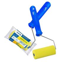Rolo De Pintura Espuma Poliéster 9cm Profissional Com Cabo