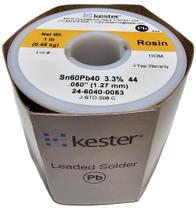 Rolo de solda Kester 24-6040-0053 60% estanho 40% chumbo 250g