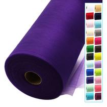 Rolo de tecido de tule IONTACH Purple 137 cm x 36,5 m para artesanato