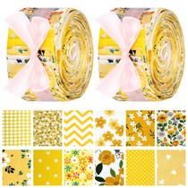Rolo de Tecido Ganeen 100 Peças Floral Amarelo 6,5x51 cm Rolo de Tecido Ganeen 100 Peças Floral Amarelo 6,5x51 cm