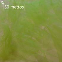 Rolo de Tecido Tule 50 Metros x 1,20 Mt Largura Verde Limão