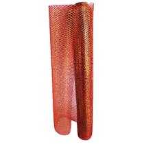 Rolo de Tela Natalina Dourado / Vermelho 48cmx4,5m Caminho de Mesa / Jogo Americano