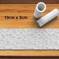 Rolo de Textura Flores 10x3 Rolo de Textura Flores 10x3