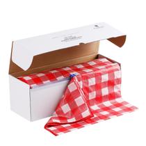 Rolo de toalha de mesa de plástico Goodluck de 137 cm x 91 m com caixa de corte