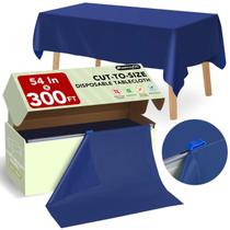 Rolo de Toalha de Mesa RowinsyDD 137x914 cm Azul com Cortador Rolo de Toalha de Mesa RowinsyDD 137x914 cm Azul com Cortador