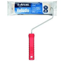 Rolo de Veludo Atlas para Pintura, com Cabo, 15 cm