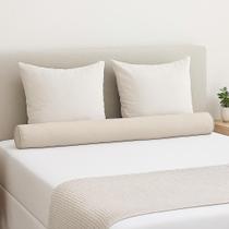 Rolo Decorativo Cabeceira Cama de Casal Queen