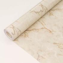Rolo decorativo pvc auto adesivo marmorizado bege s-ts25063