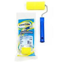 Rolo Espuma 09cm Com Cabo - Castor Rolo Espuma 09cm Com Cabo - Castor