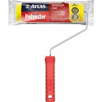 Rolo Espuma Atlas Amarelo 15Cm Com Cabo 406/15A