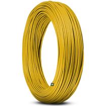 Rolo Fio Cabo Automotivo Cobre Cabinho Som Amarelo 1,00mm 100m Rolo Fio Cabo Automotivo Cobre Cabinho Som Amarelo 1,00mm 100m