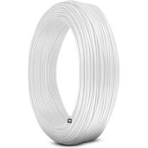 Rolo Fio Cabo Automotivo Cobre Cabinho Som Branco 0,75mm 100m Rolo Fio Cabo Automotivo Cobre Cabinho Som Branco 0,75mm 100m