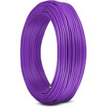 Rolo Fio Cabo Automotivo Cobre Cabinho Som Lilás 0,75 100m Rolo Fio Cabo Automotivo Cobre Cabinho Som Lilás 0,75 100m