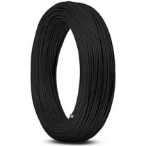 Rolo Fio Cabo Automotivo Cobre Cabinho Som Preto 1,00mm 100m Rolo Fio Cabo Automotivo Cobre Cabinho Som Preto 1,00mm 100m