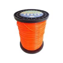 Rolo Fio De Nylon 2.70mm Laranja 307mt (2kg) para roçadeira