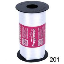 Rolo Fita Cetim Branco 201 7mm nº001 Progresso 100 metros - Fitas Progresso Rolo Fita Cetim Branco 201 7mm nº001 Progresso 100 metros - Fitas Progresso