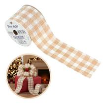 Rolo Fita Decoração 6,3cm X 9,1m Laço Decorativas Sortidas
