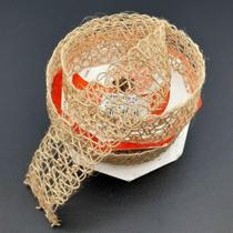 Rolo Fita Juta Artesanal Decoração Natal 38mm X 10m Kit 4pçs Rolo Fita Juta Artesanal Decoração Natal 38mm X 10m Kit 4pçs