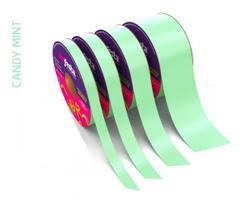 Rolo Fita Lisa Candy Verde - 15mm x 50m - EmFesta Rolo Fita Lisa Candy Verde - 15mm x 50m - EmFesta