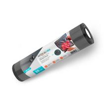 Rolo Gofrado Preto e Transparente para Vácuo 20cm x 5m Pacote