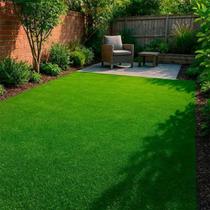 Rolo Grama Sintética 7mm Tapete Artificial Jardim Verde 1m²