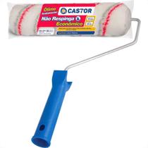 Rolo La Castor Economico 23Cm Nao Respinga Com Cabo - 334 - Kit C/12 Pecas Rolo La Castor Economico 23Cm Nao Respinga Com Cabo - 334 - Kit C/12 Pecas