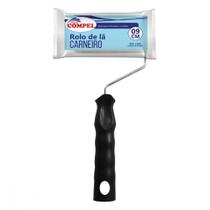 Rolo La Compel 9Cm Carneiro 1209 - Kit C/12 Pecas